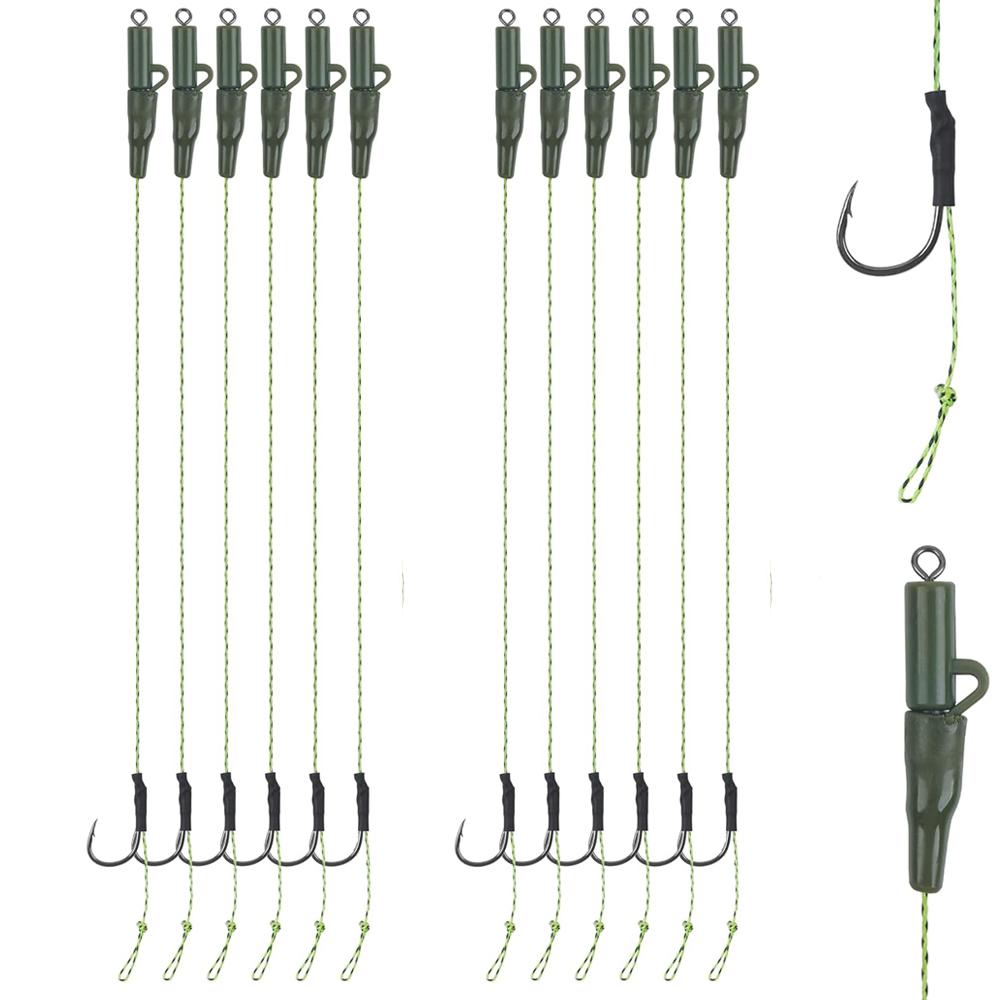 Fishing Hook Assortment - 잉어 낚시 헤어 리그, 미리 묶은