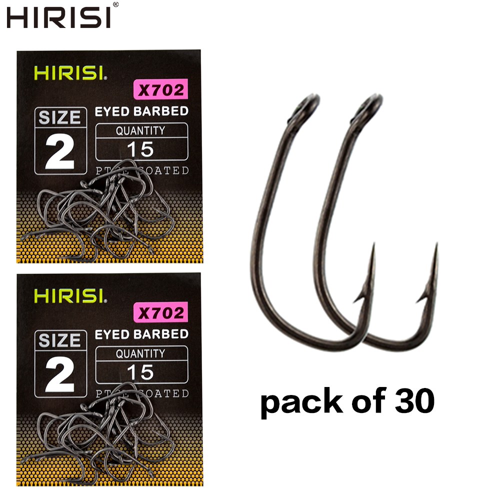 Fishing Hook Assortment - 30pcs PTFE 코팅 높은 탄소 강철