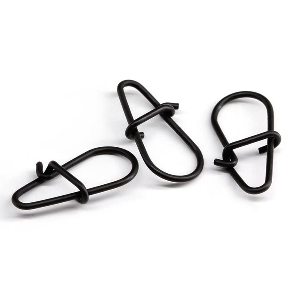 100 개/몫 매트 블랙 스냅 낚시 배럴 회전 안전 스 - Fishing Hook Box 리뷰 및 가격