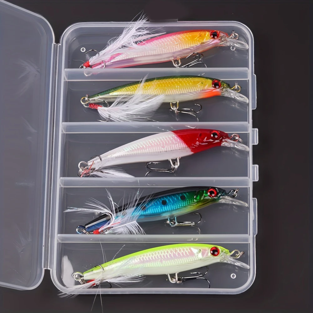레이저 3D 눈 바이오닉 미노우 낚시 미끼 5개/박스  - Fishing Hook Box 리뷰 및 가격