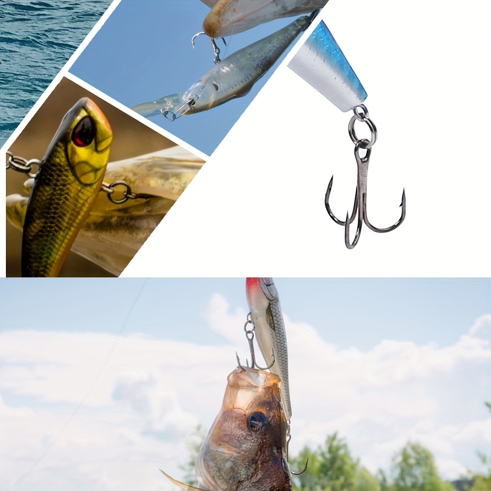 200개 낚시용 트레블 훅(이중 링 커넥터 포함) -  - Fishing Hook Assortment 리뷰 및 가격