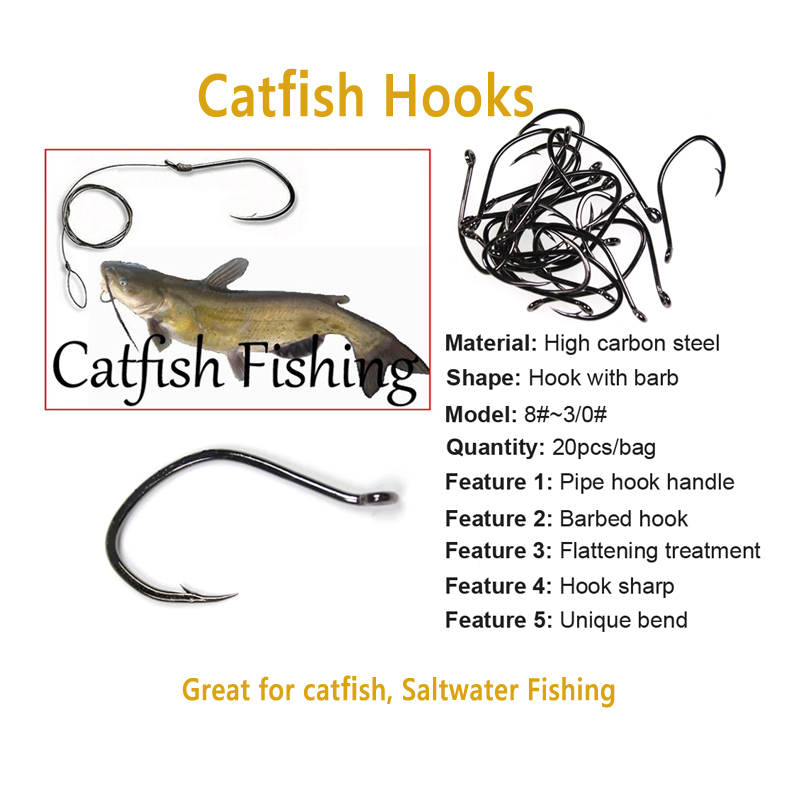 Wifreo 20pcs V 모양 메기 후크 오프셋 가시 - Fishing Hook Offset 리뷰 및 가격